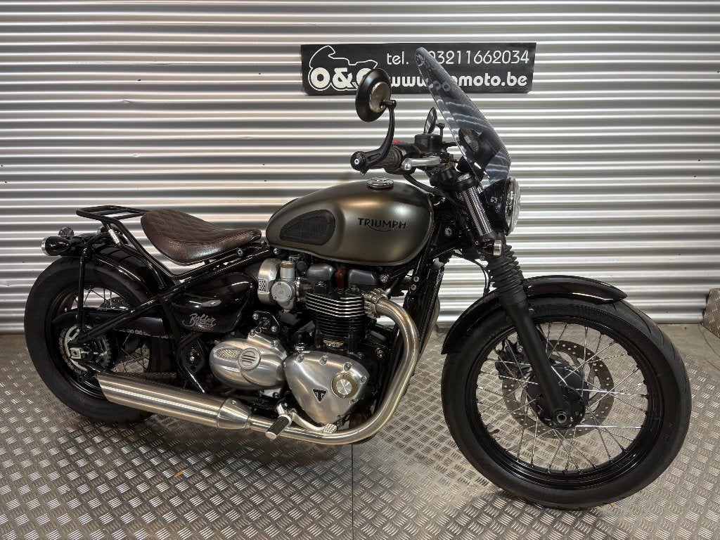 Triumph Bobber 1200 Bonneville ABS + Garantie + Onderhoud!, 2 cilinders, Occasion, Bedrijf, Meer dan 35 kW
