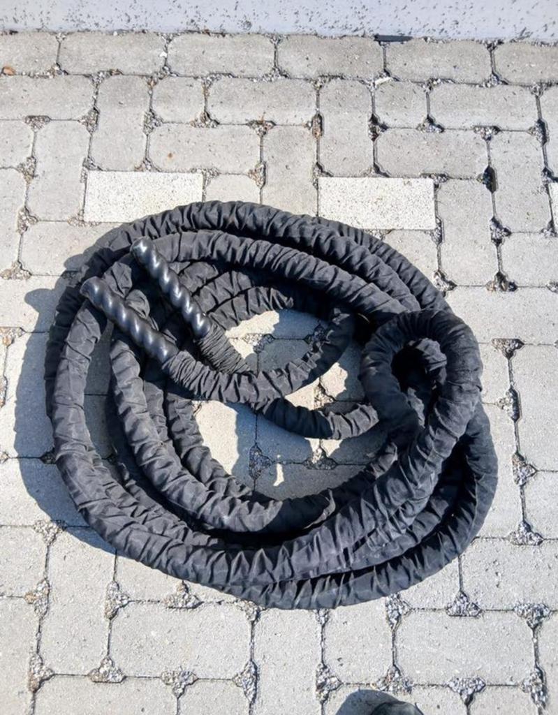 Battle Rope 12m en 5cm dik !!, Sport en Fitness, Fitnessmaterialen, Zo goed als nieuw, Battle rope, Ophalen of Verzenden