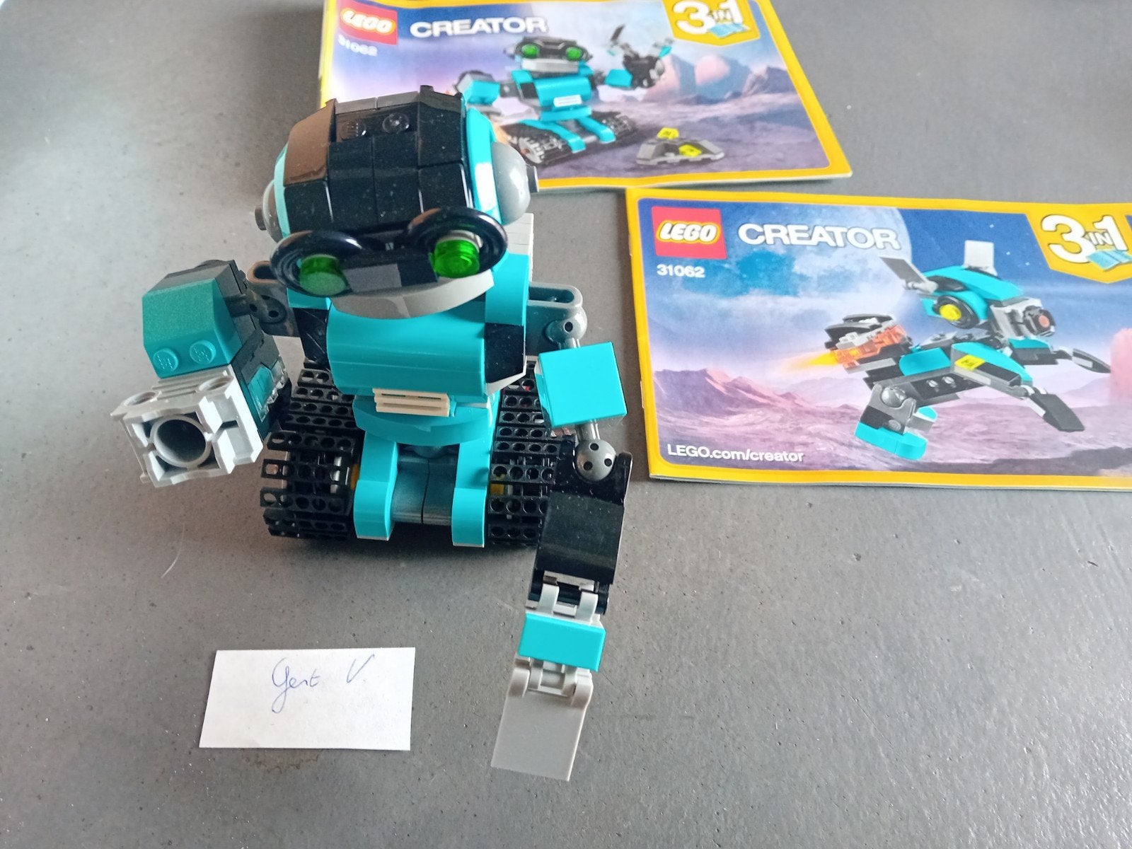 Lego Creator 3 in 1 Robotverkenner 31062, Gebruikt, Lego, Ophalen of Verzenden, Inclusief instructies