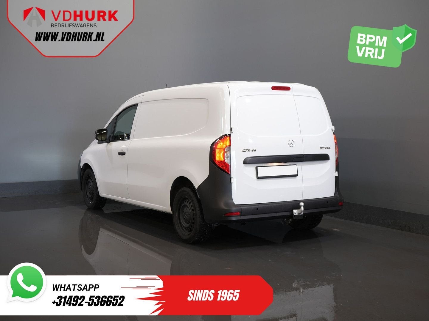 Mercedes-Benz Citan 110 CDI L2 Aut. 3Pers./ Stoelverw./ Carp, Automaat, Wit, Mercedes-Benz, Bedrijf