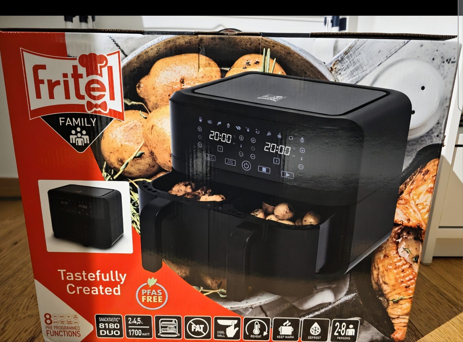 Fritel SnackTastic 8180 DUO – NEUF – 9L – 120 €, Ophalen, Nieuw
