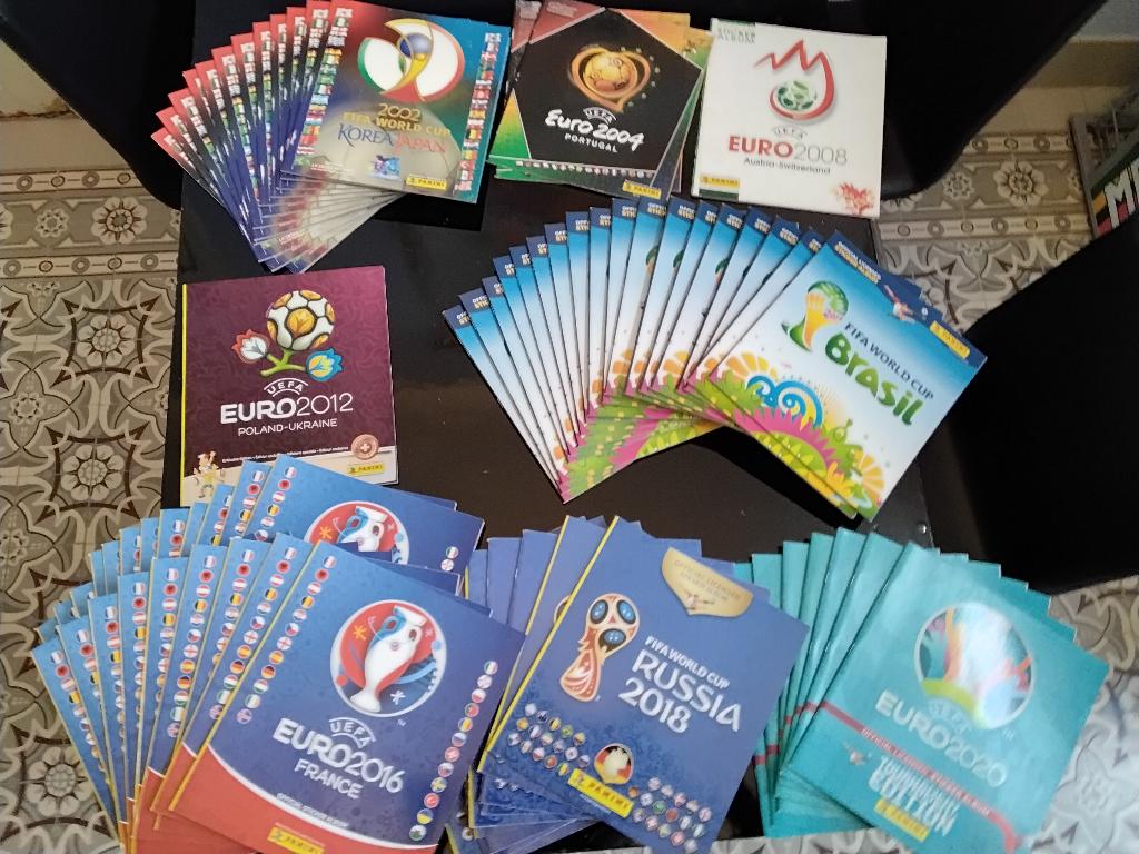 Lege panini boeken WK en EK voetbal, Ophalen, Zo goed als nieuw