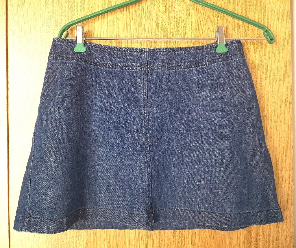 Jupe courte en jean Zara taille S, 100 % coton, Enlèvement ou Envoi, Porté, Bleu, Sous le genou