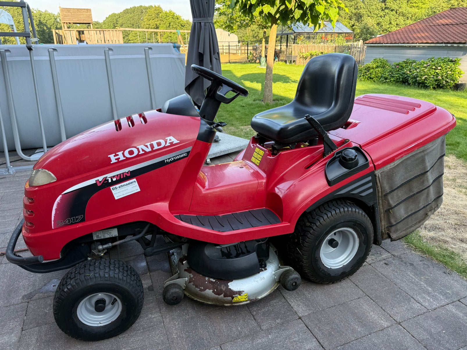 Honda HF2417K2 HME zitmaaier (BJ 2008), Ophalen, Gebruikt, Opvangbak, 90 tot 120 cm