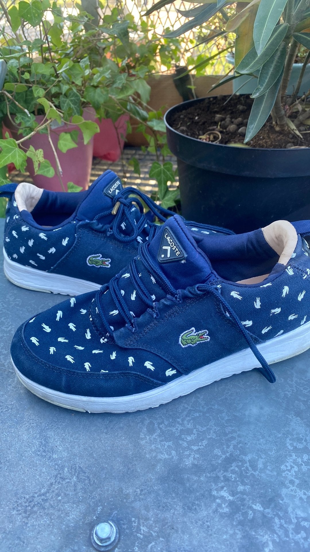 Lacoste sneakers , maat 37 perfecte staat, Enlèvement ou Envoi, Comme neuf, Bleu, Sneakers et Baskets