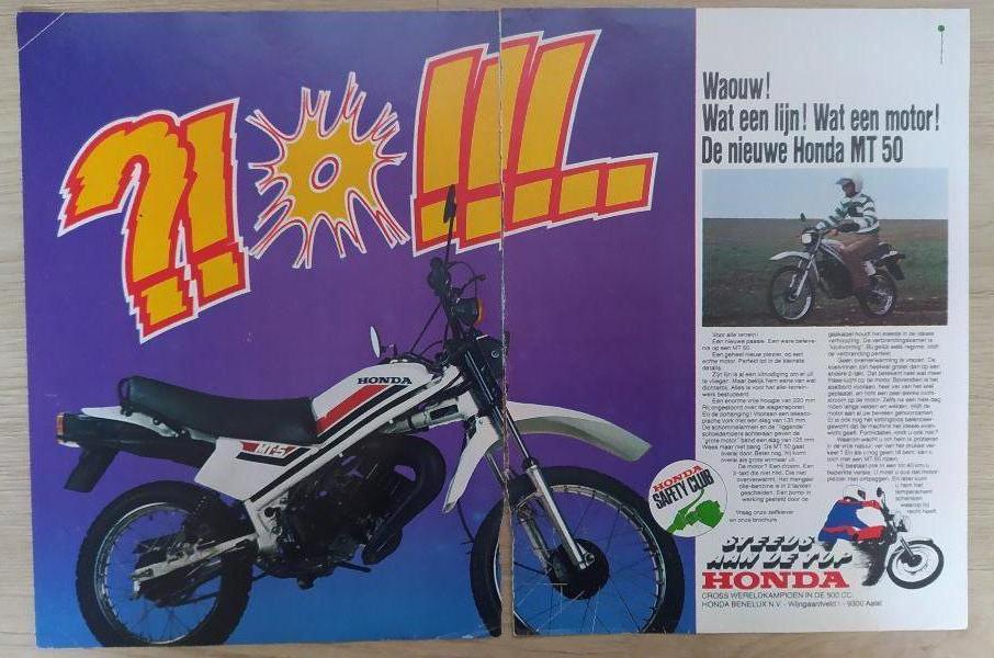papieren advertentie Honda MT 50, Enlèvement ou Envoi