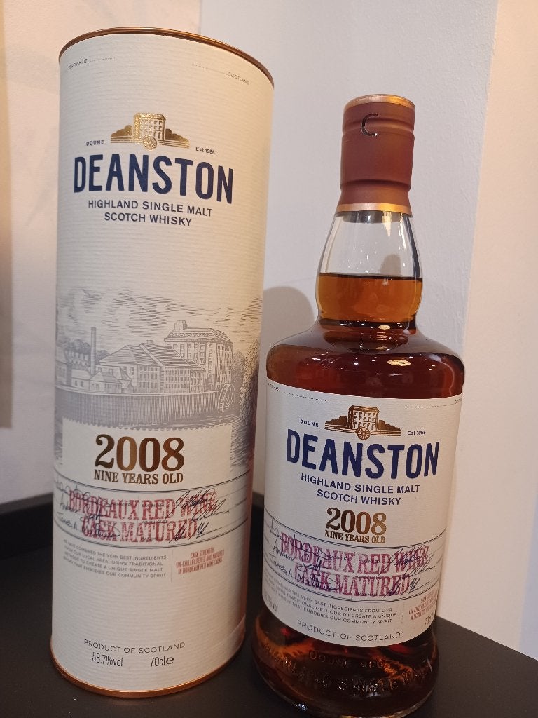 Whisky Deanston 2008 Red Wine Matured, Verzamelen, Wijnen, Ophalen of Verzenden