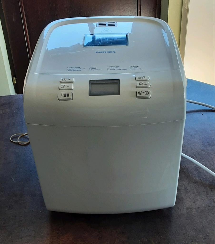 Machine à pain- parfait état Philips HD9015 - 750 - 1000 gr., 800 à 1200 grammes de pâte, Comme neuf, Enlèvement, Plus de 10 programmes