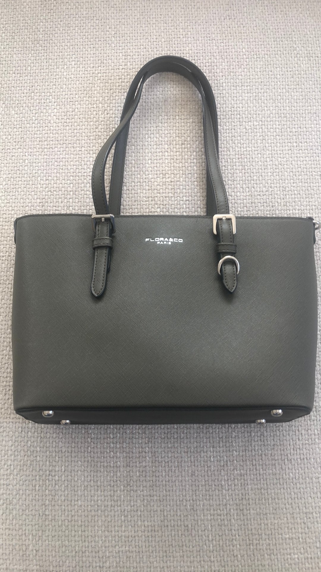 Kaki groene handtas Flora&Co, Handtassen en Accessoires, Ophalen of Verzenden, Zo goed als nieuw