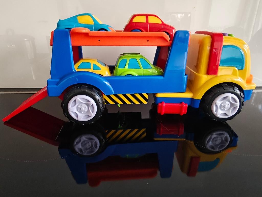 Camion de transport de voitures avec son, Enfants & Bébés, Jouets | Véhicules en jouets, Enlèvement, Comme neuf
