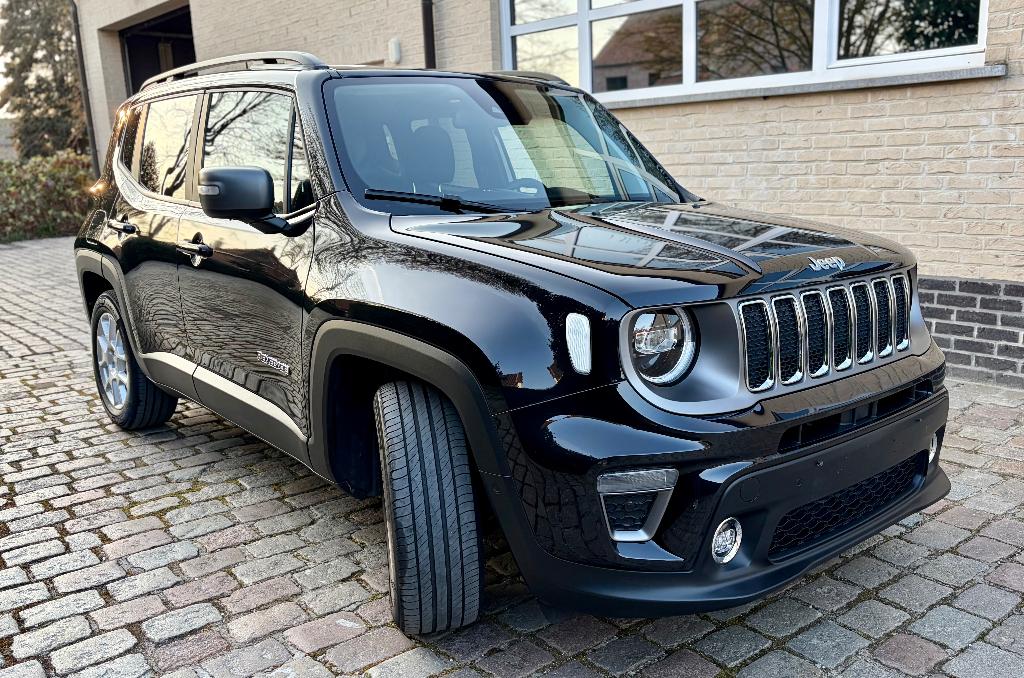 Jeep Renegade 1.3 T4 Limited Automaat ### 55000 km ###, Stof, 4 cilinders, Zwart, 5 zetels