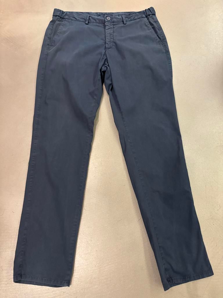 Pantalon bleu en coton Massimo Dutti T46, Enlèvement ou Envoi, Comme neuf, Taille 46 (S) ou plus petite, Bleu