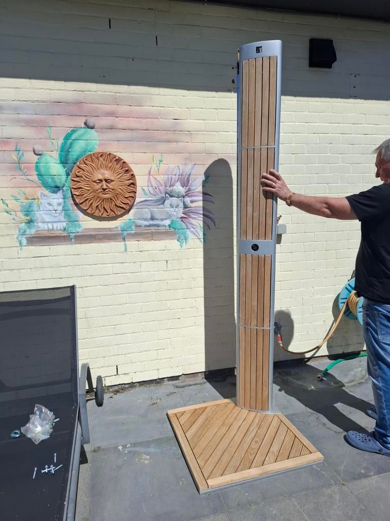 Tuindouche of buitendouche teak, Tuin en Terras, Ophalen