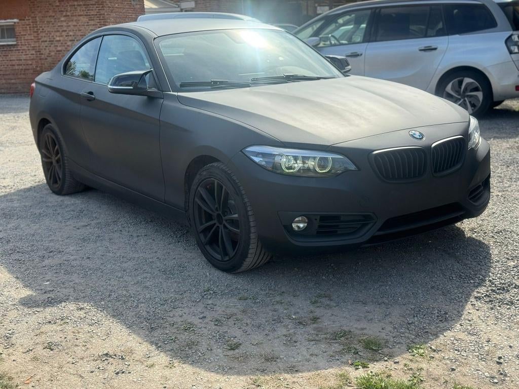 BMW SÉRIE 2 COUPÉ – 2019 – 80000 km IDÉAL EXPORT / MARCHANDS, Autos, Euro 6, Entreprise, Boîte manuelle, Noir
