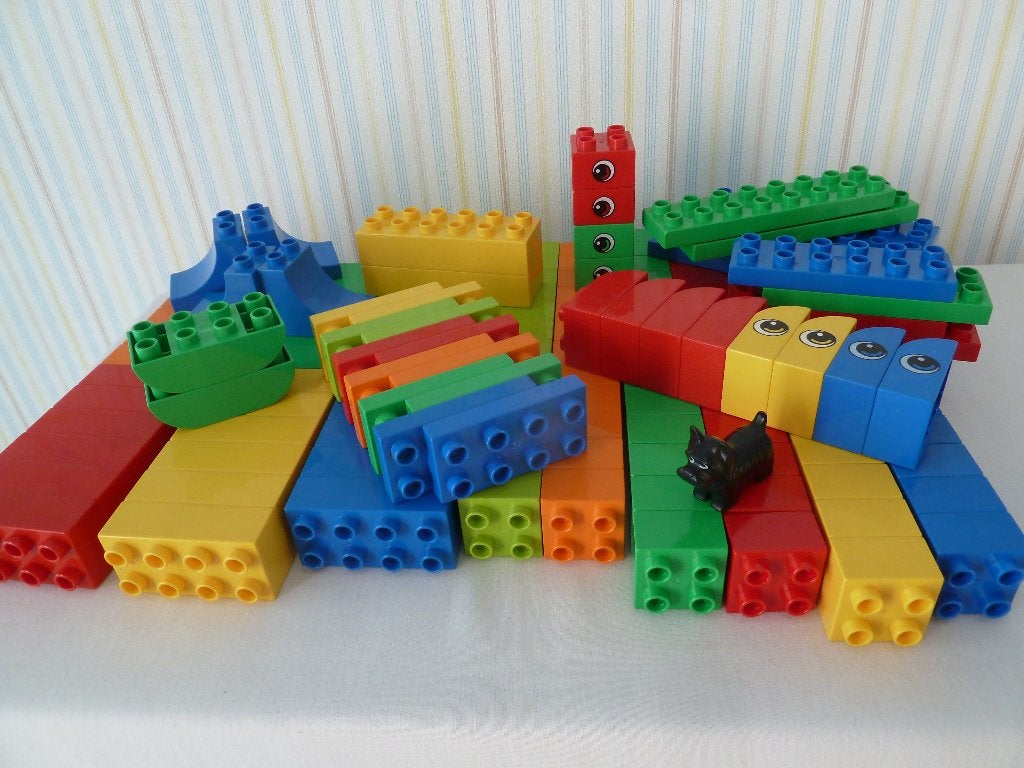 Lego Duplo 155 kleurrijke creatieve blokken, Kinderen en Baby's, Ophalen of Verzenden, Zo goed als nieuw, Losse stenen, Duplo