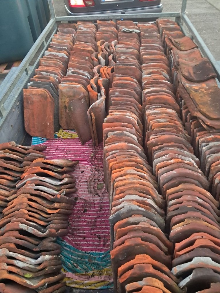 boomse pannen 400 stuks, Ophalen