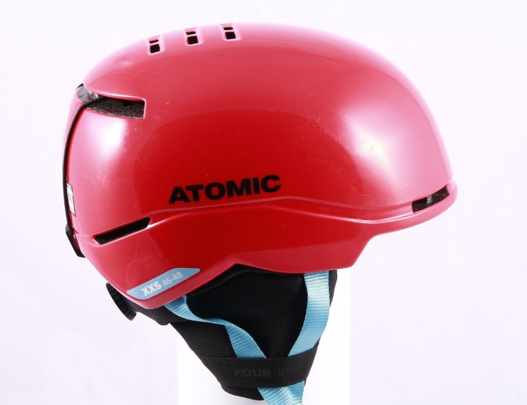 Casque de ski pour enfant 46 47 48 cm ATOMIC FOUR JR, rouge, Carving, Utilisé, Atomic, Autres types
