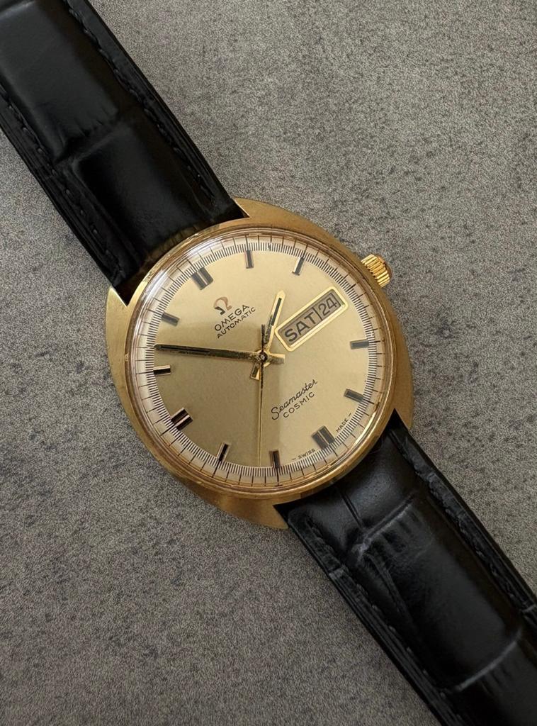 Omega Seamaster Cosmic - 166.036, Montre-bracelet, Enlèvement ou Envoi, Avec bracelet, Or