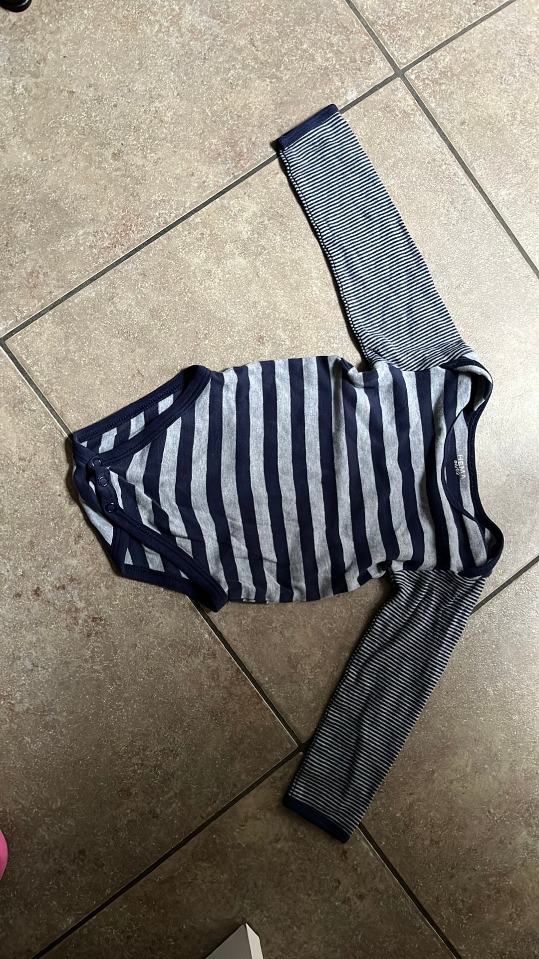 Blauw gestreepte body maat 86/92, Kinderen en Baby's, Ophalen, Zo goed als nieuw
