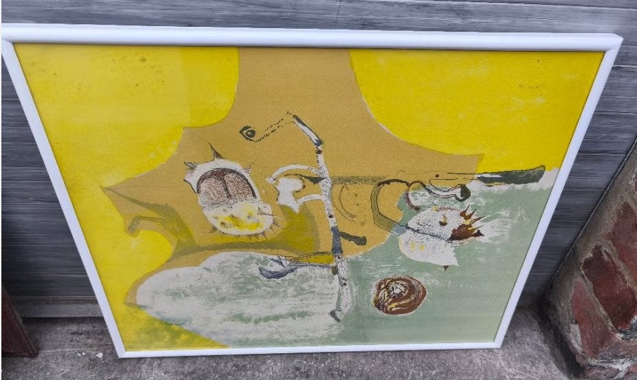 Lithographie signe j reiner, Antiquités & Art, Enlèvement ou Envoi, Lithographie