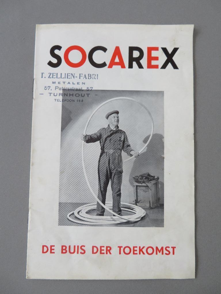oude folder SOCAREX buizen Zellien - Fabri Turnhout, Ophalen of Verzenden, Zo goed als nieuw, Overige typen