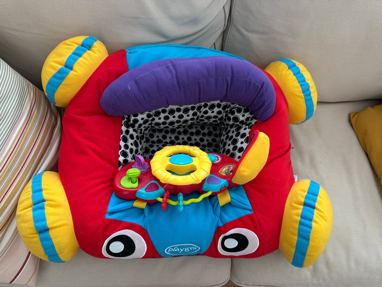 Playgro zitkussen auto, Kinderen en Baby's, Ophalen, Zo goed als nieuw, Auto