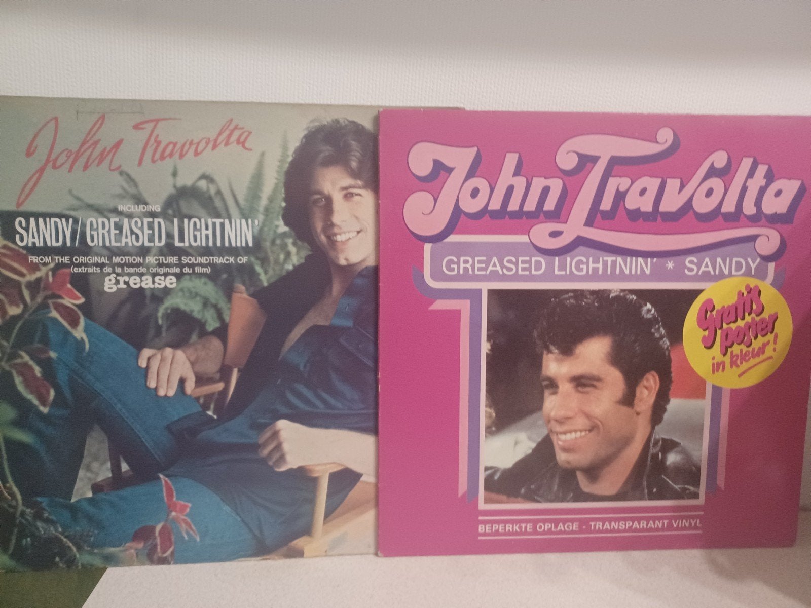Lot 2 lp Filmmuziek  John Travolta Colord Vinyl, Colored vinyl, Ophalen of Verzenden, LP