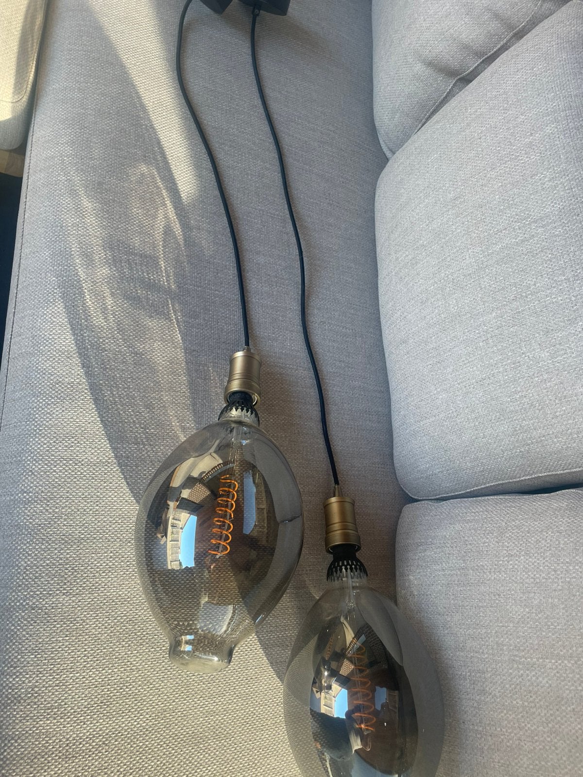 2 mooie hanglampen sfeer verlichting, Ophalen, Zo goed als nieuw