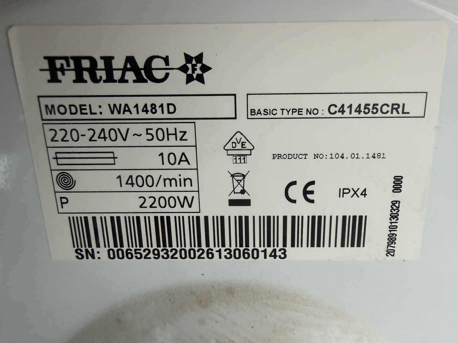 Wasmachine, Elektronische apparatuur, Wasmachines, Ophalen, Gebruikt
