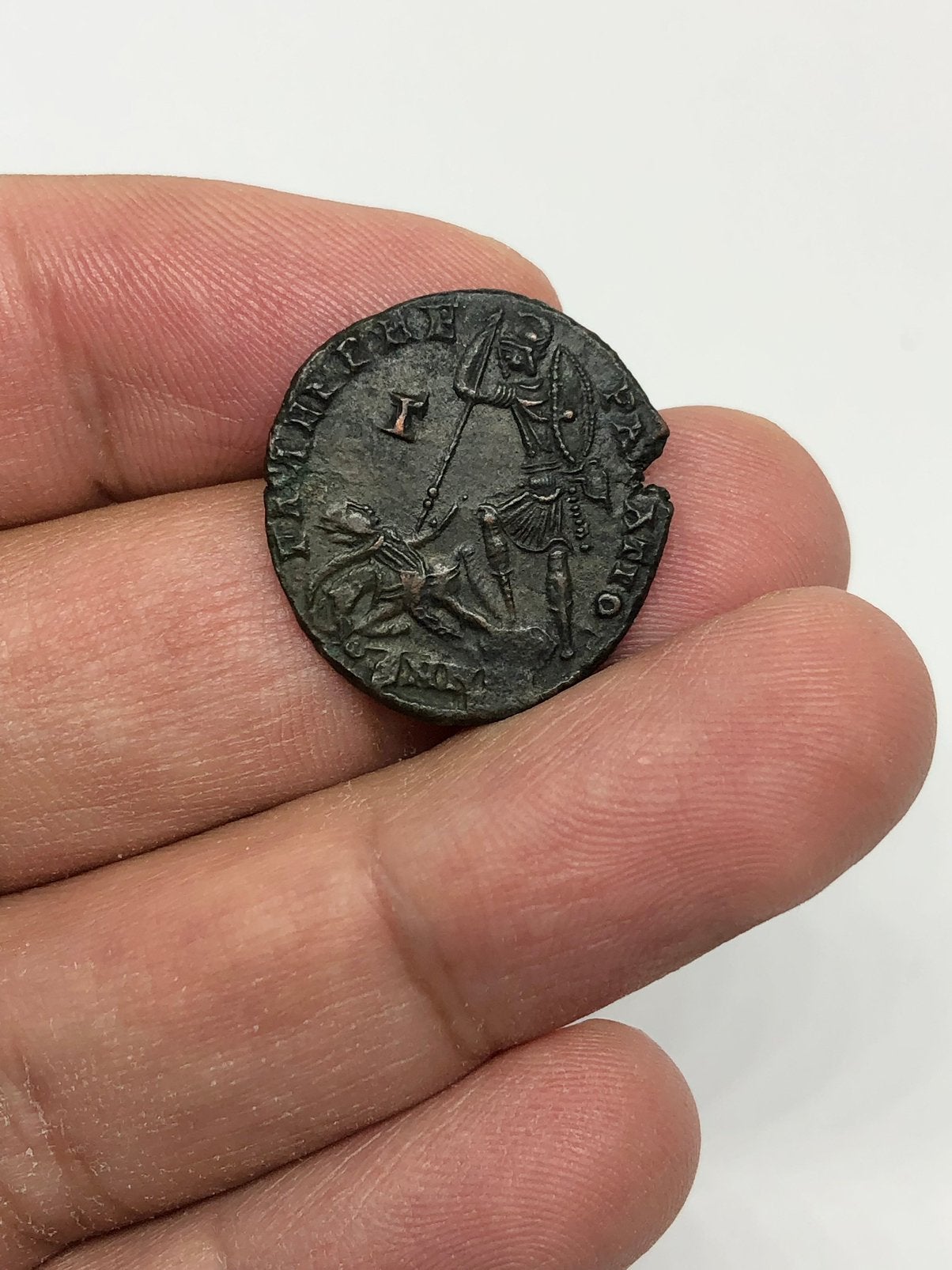 Romeinse valuta, Follis - Constance Galle 351-355 AD, Ophalen of Verzenden, Italië, Losse munt