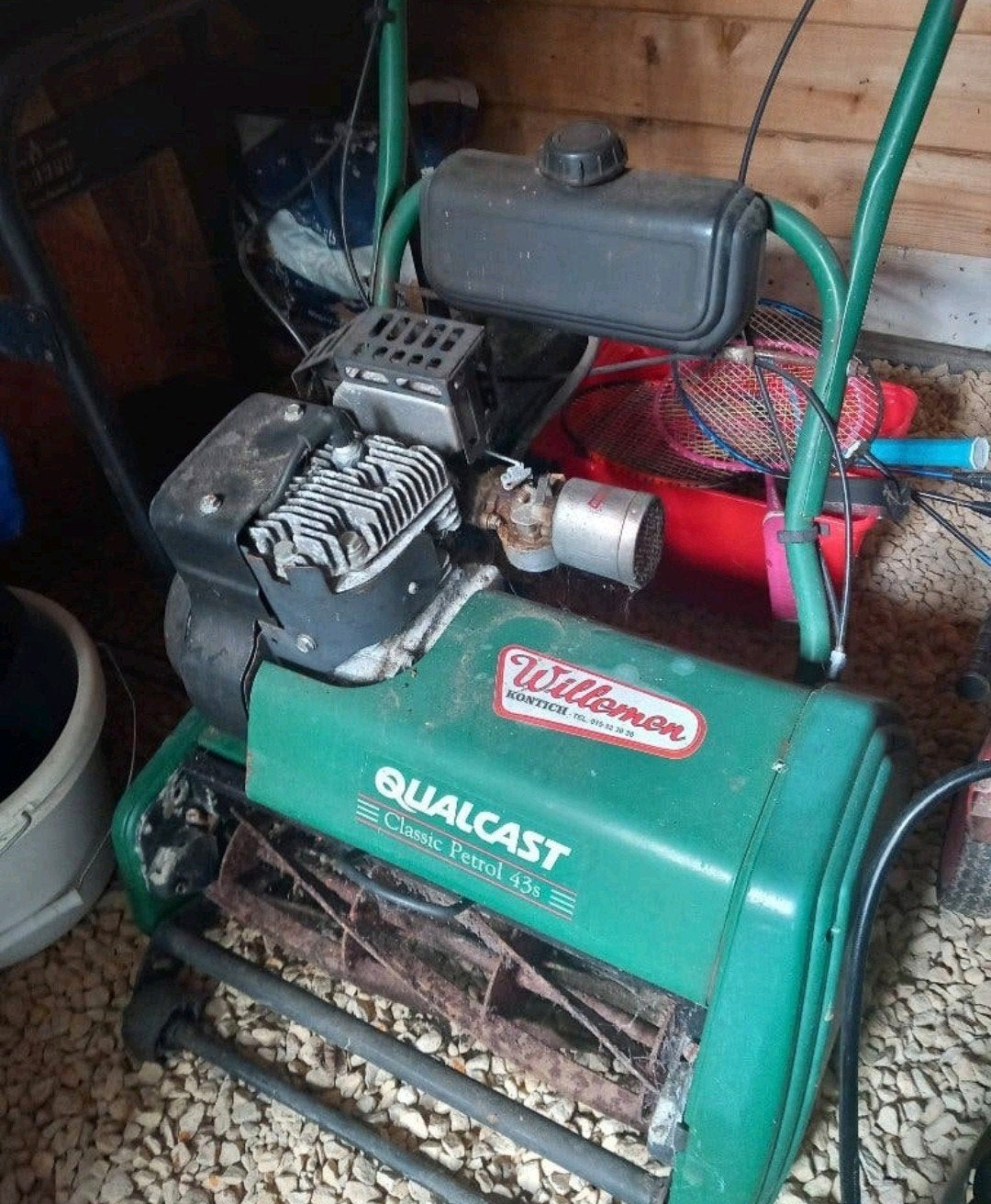 benzine grasmaaier  heeft heel lang stil moet na kijk, Tuin en Terras, Ophalen
