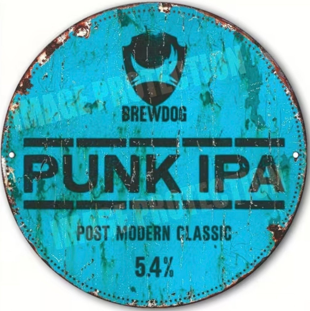 Metalen reclamebord Brewdog punk IPA - retro vintage mancave, Ophalen of Verzenden, Nieuw, Reclamebord, Plaat of Schild, Overige merken