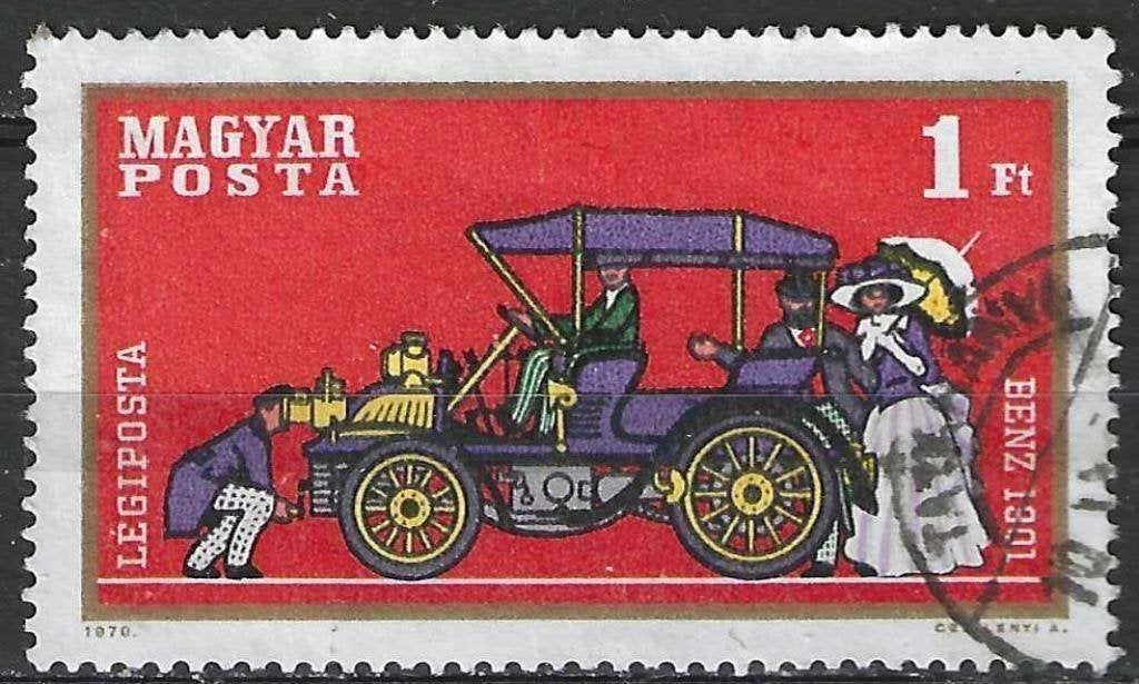 Hongarije 1970 - Yvert 319PA - Benz uit 1901 (ST), Verzenden, Gestempeld