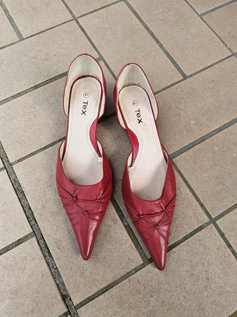 Rode Tex pumps, maat 41, Pumps, Ophalen of Verzenden, Rood, Tex