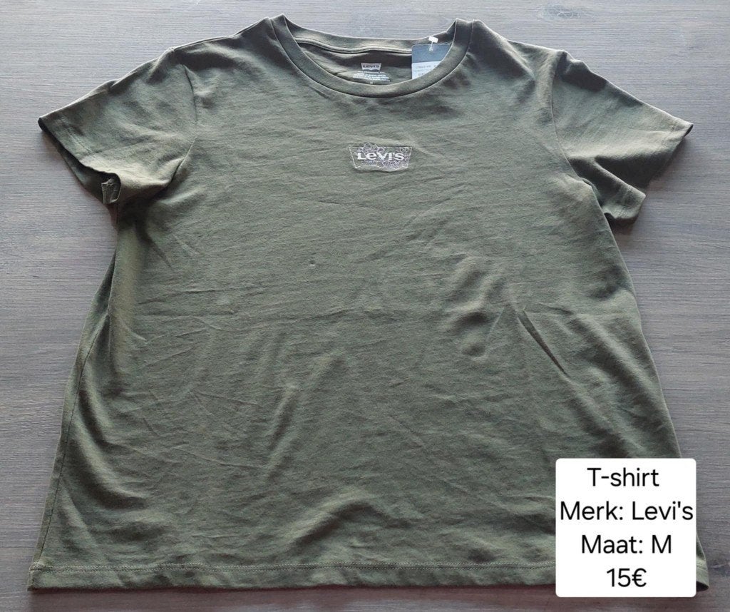 T-shirt dames: Levis maat M (medium) (NIEUW + LABEL), Kleding | Dames, Maat 38/40 (M), Nieuw, Ophalen of Verzenden, Korte mouw