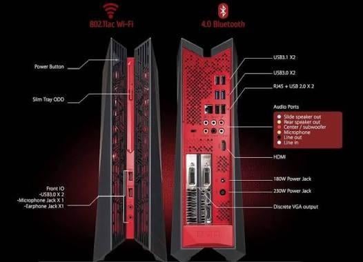 pc asus rog et carte graphique, Computers en Software, Desktop Pc's, Ophalen of Verzenden, HDD