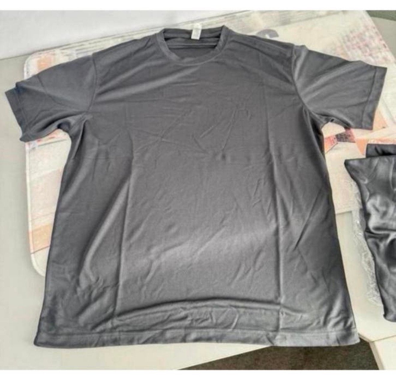 4 Stuks - Cool ademende T-shirt Hardlopen Sport Gym XL grijs, Kleding | Heren, Sportkleding, Nieuw, Algemeen, Maat 56/58 (XL)