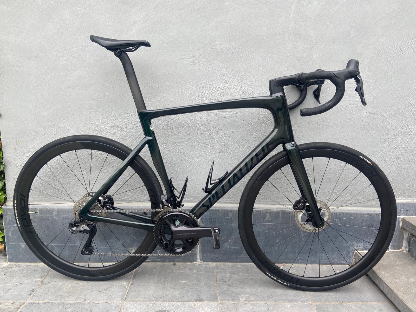 Specialized Tarmac sl7 Forest Green maat 61, Vélos & Vélomoteurs, Vélos | Vélos de course, Enlèvement, Utilisé