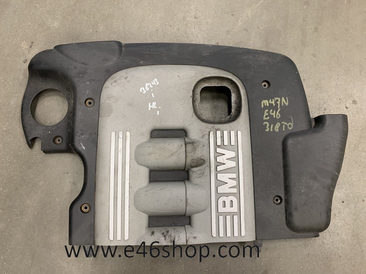AFDEKPLAAT MOTOR BMW E46 318TD OE 11147787330, -, Utilisé, -, Enlèvement ou Envoi