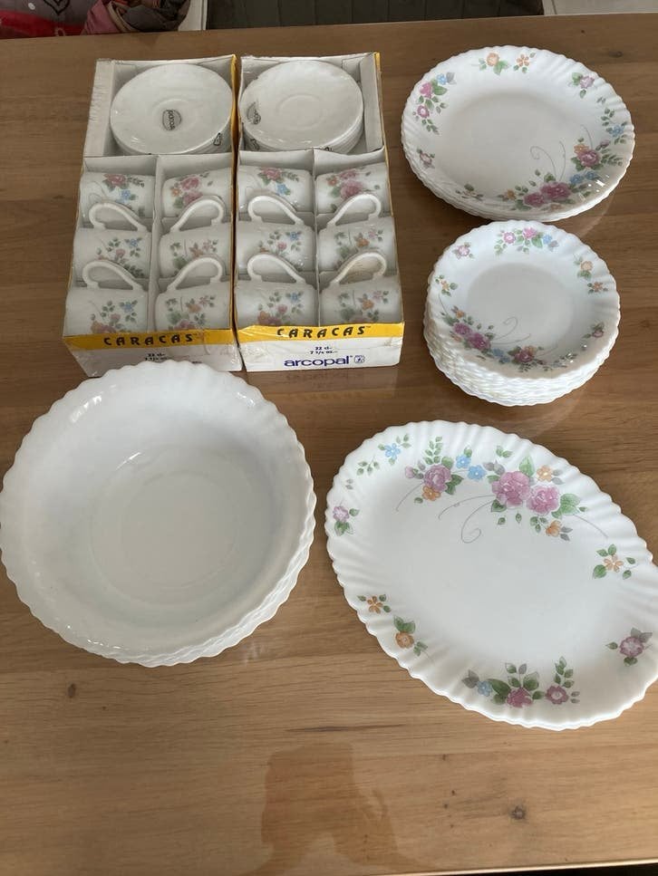 Servies Arcopal, Ophalen, Zo goed als nieuw, Bord(en)