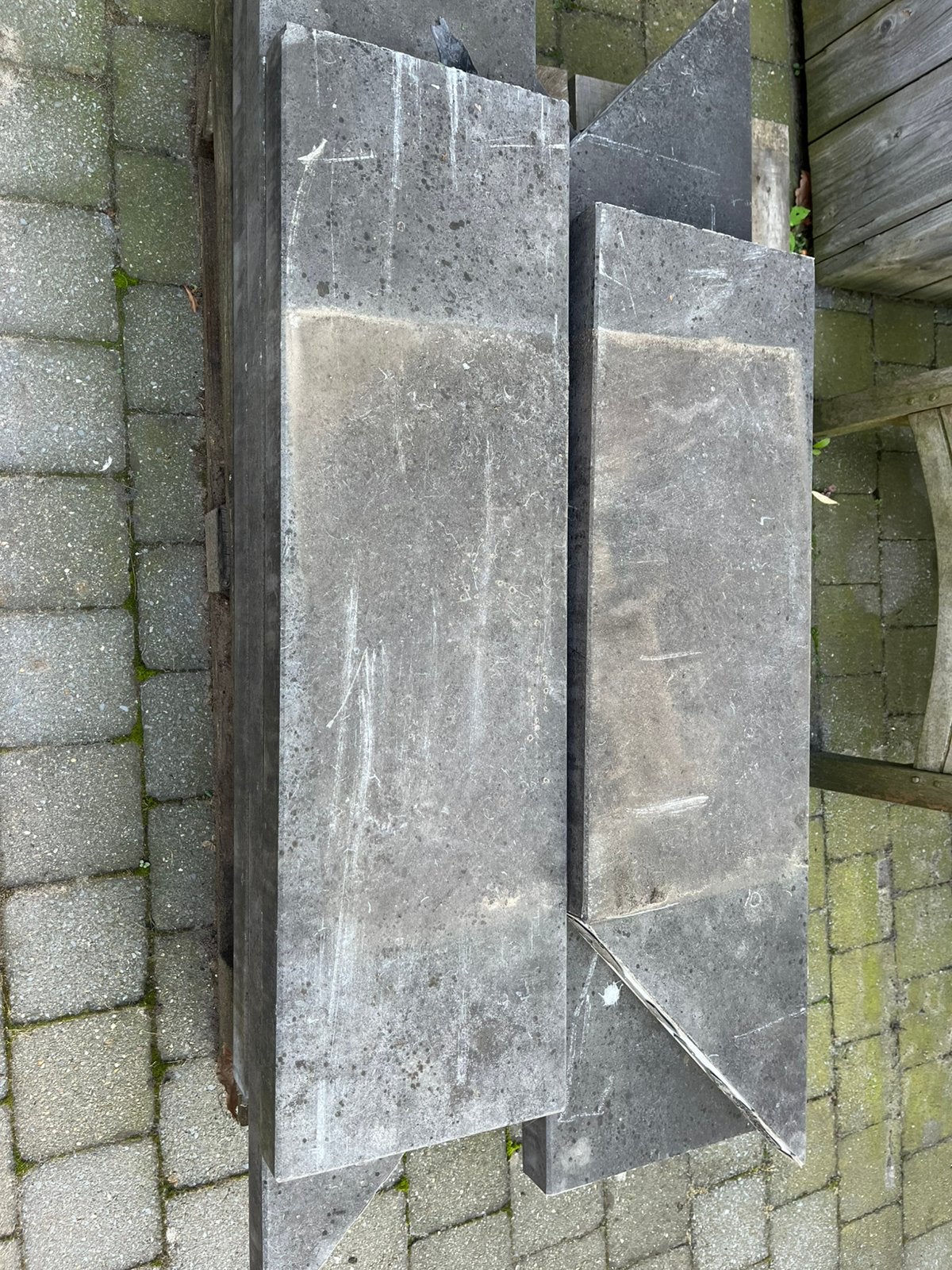 Blauwe hardsteen, Ophalen, Gebruikt, 100 tot 150 cm, Hardsteen