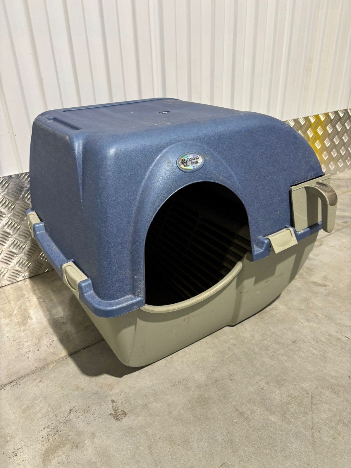 Zelfreinigende kattenbak Omega Paw, Dieren en Toebehoren, Ophalen, Zelfreinigend, Gebruikt, Gesloten