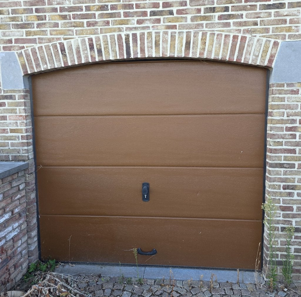 Elektrische sectionale garagepoort - 2 stuks - 220x200, Comme neuf, Synthétique, Enlèvement, Porte de garage