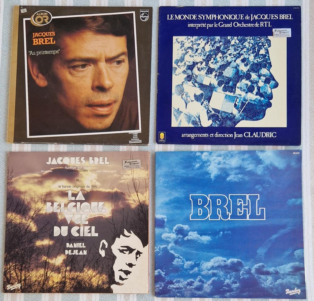 11 disques 33 tours vinyles JACQUES BREL, Coffret, Enlèvement ou Envoi