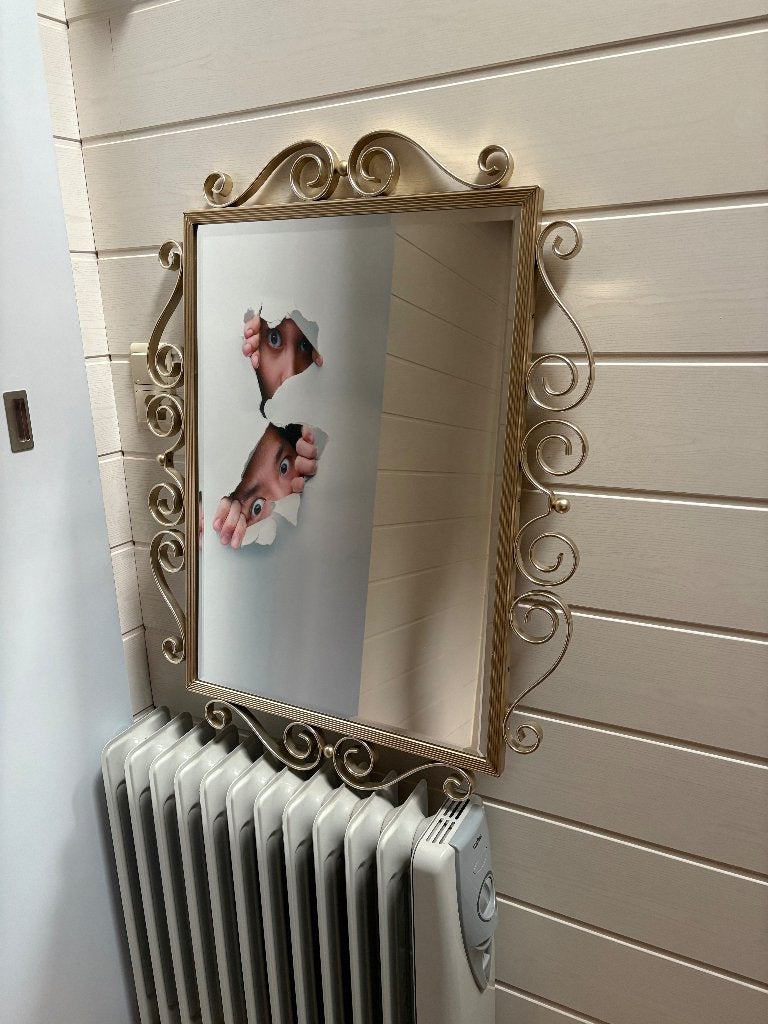 Miroir  avec fer forgé, Enlèvement, Rectangulaire, 50 à 100 cm, Moins de 100 cm