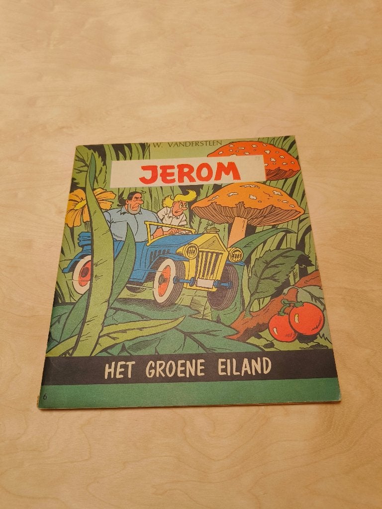 Jerom nummer 6 - Het groene eiland - eerste druk, Willy vandersteen, Eén stripboek, Ophalen of Verzenden, Zo goed als nieuw