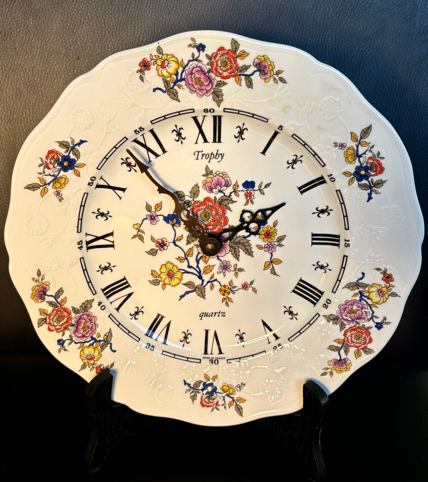 Pendule murale assiette en porcelaine de Sologne, Enlèvement ou Envoi