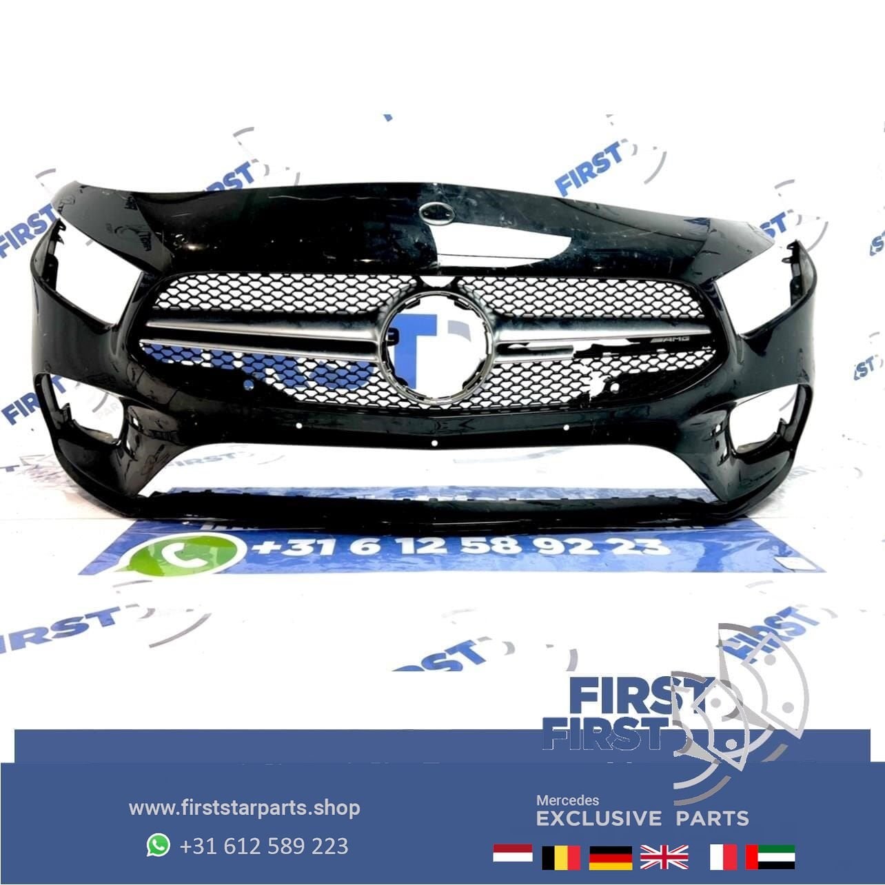W177 A35 AMG Voorbumper Mercedes A Klasse zwart 2019-2022, Utilisé, -, Avant, -