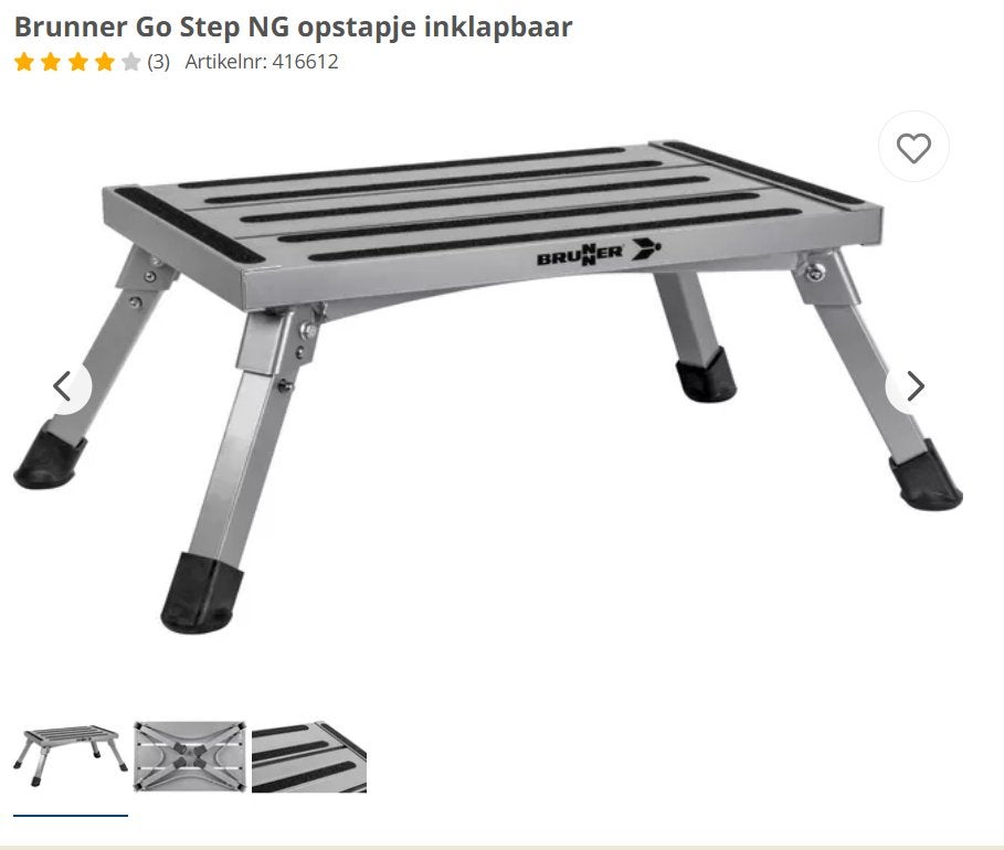 Opstap caravan/camper, Ophalen, Gebruikt