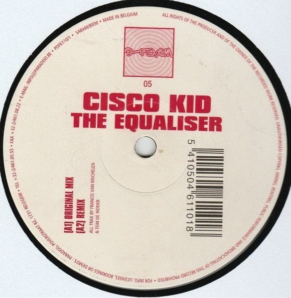 Cisco Kid - The Equaliser, Enlèvement ou Envoi, Comme neuf, 12 pouces, House